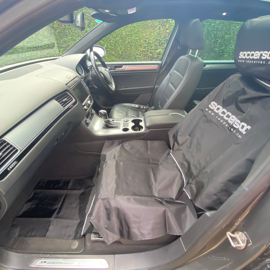 Soccersac's 10-second mud defence: a fast-fitting car seat protector